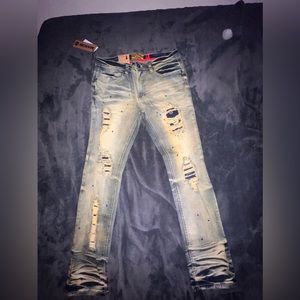 BONDI SHREDDED JEANS - DARK WASH